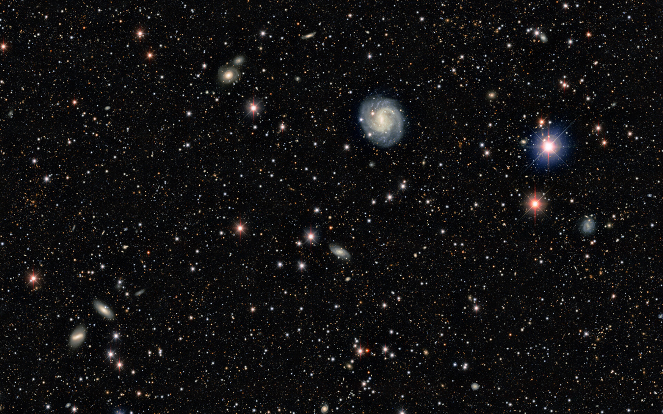 a cluster of stars in the night sky